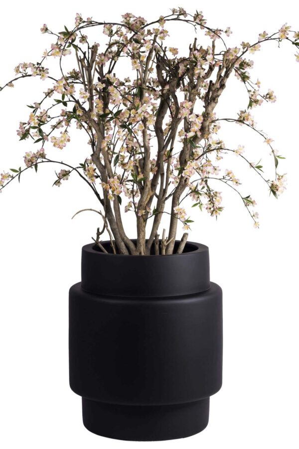 zwarte trendy bloempot