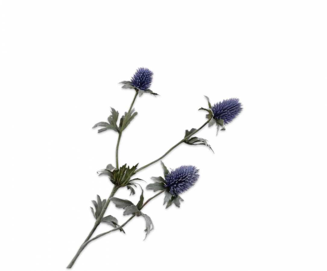 Distel tak blauw 78 cm Silk-ka