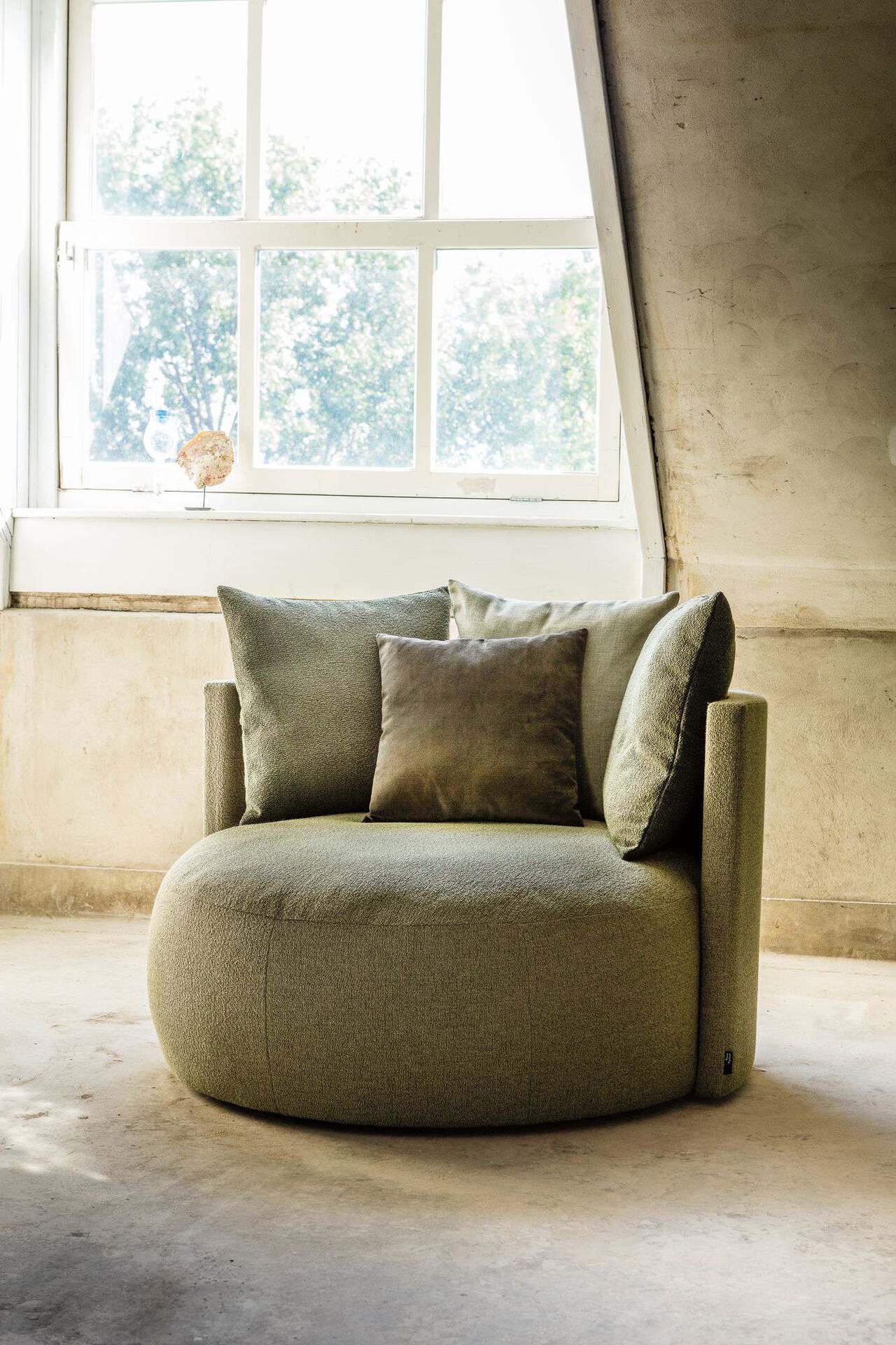 ronde loungestoel