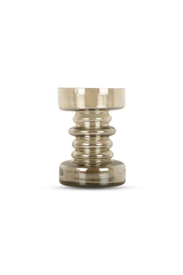bombyxx glazen kandelaar - extra small - H15 cm