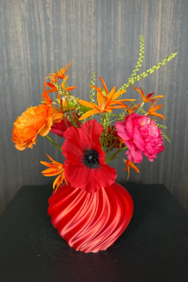 Zijdenbloemen boeket Martha - inclusief vaasje