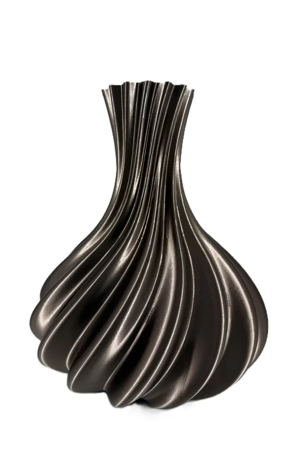 3d geprinte vaas tortuga brons L - H50 cm