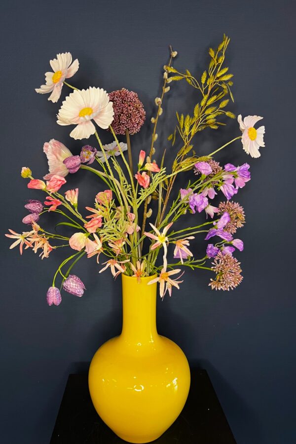 zijdebloemen boeket Roos